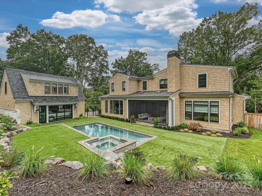 2700 Wintergreen Drive, Charlotte, NC 28211.  MLS# CAR4286133, YatesRealty ID 33298. Back of Home