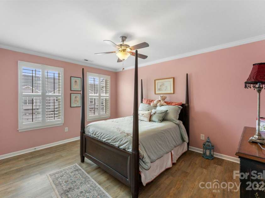 370 Battery Circle, Clover, SC 29710.  MLS# CAR4309546, YatesRealty ID 333. Bedroom 3 used for guests. More plantation shutters, molding, LVP flooring and spacious walk-in closet with a window!