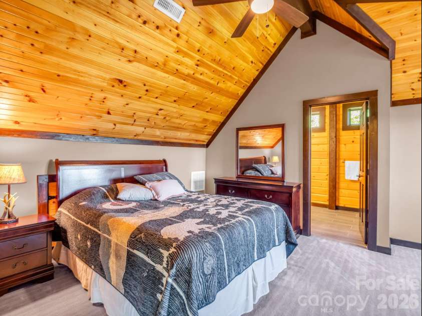 590 Boulder Ridge, Lake Lure, NC 28746.  MLS# CAR4390738, YatesRealty ID 33312. Bedroom 3 Upstairs