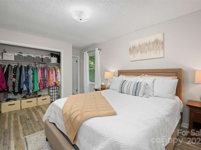155 Timberlane Drive, Etowah, NC 28729.  MLS# CAR4290050, YatesRealty ID 33313. Primary bedroom with large closet