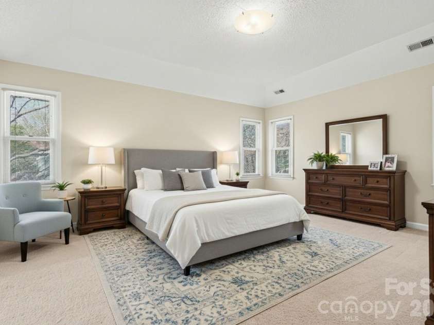 14115 Canvasback Drive, Charlotte, NC 28273.  MLS# CAR4337822, YatesRealty ID 33318. Primary Bedroom-Virtually staged