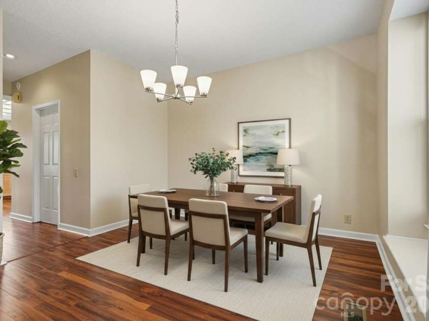 14115 Canvasback Drive, Charlotte, NC 28273.  MLS# CAR4337822, YatesRealty ID 33318. Virtually staged-Dining Room at Entry
