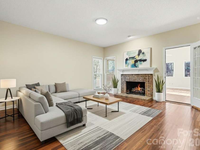 14115 Canvasback Drive, Charlotte, NC 28273.  MLS# CAR4337822, YatesRealty ID 33318. Virtually staged-Living Room