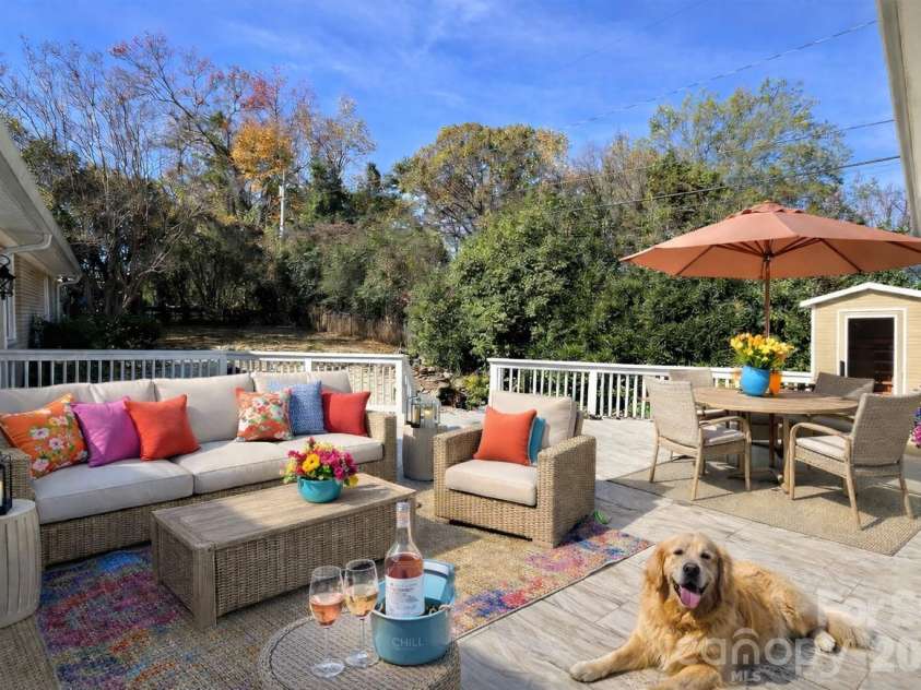 265 Anthony Circle, Charlotte, NC 28211.  MLS# CAR4355827, YatesRealty ID 33319. Virtually Staged Deck