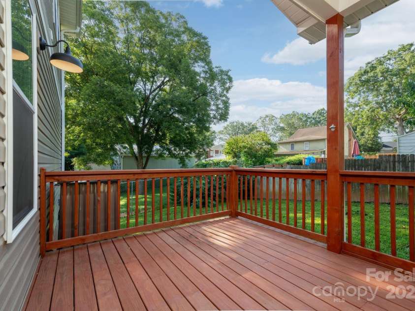 29 Fairview Avenue, Asheville, NC 28803.  MLS# CAR4290996, YatesRealty ID 33326. Covered and uncovered portions of back deck