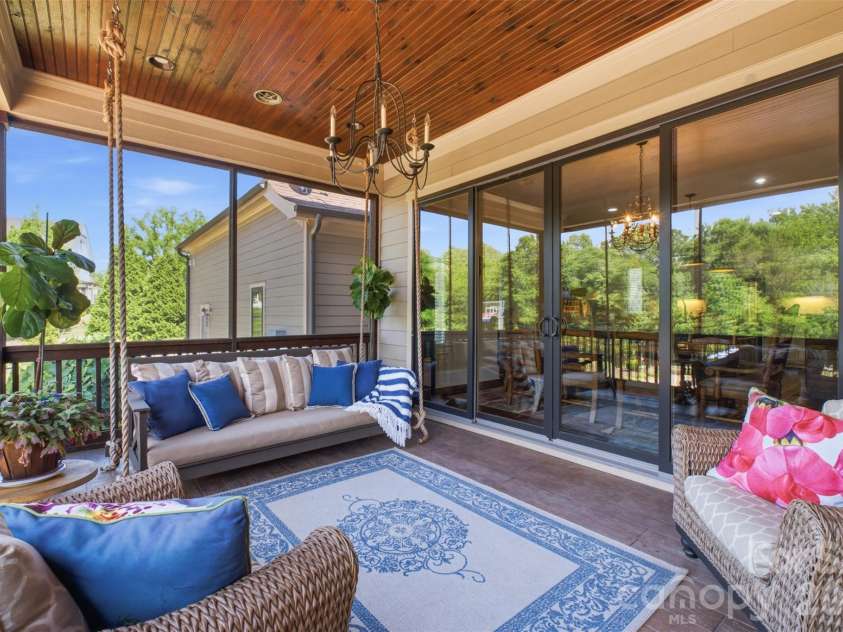 425 Bridlepath Trail, Davidson, NC 28036.  MLS# CAR4384484, YatesRealty ID 33328. Rear Screened Porch