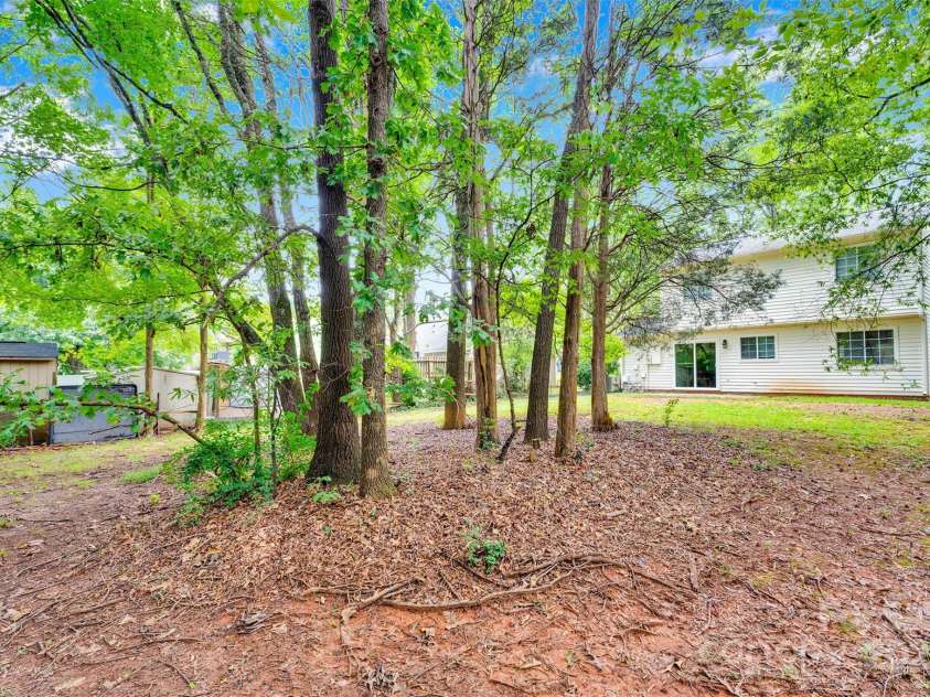 6648 Pinta Court, Charlotte, NC 28227.  MLS# CAR4293720, YatesRealty ID 33329. Backyard