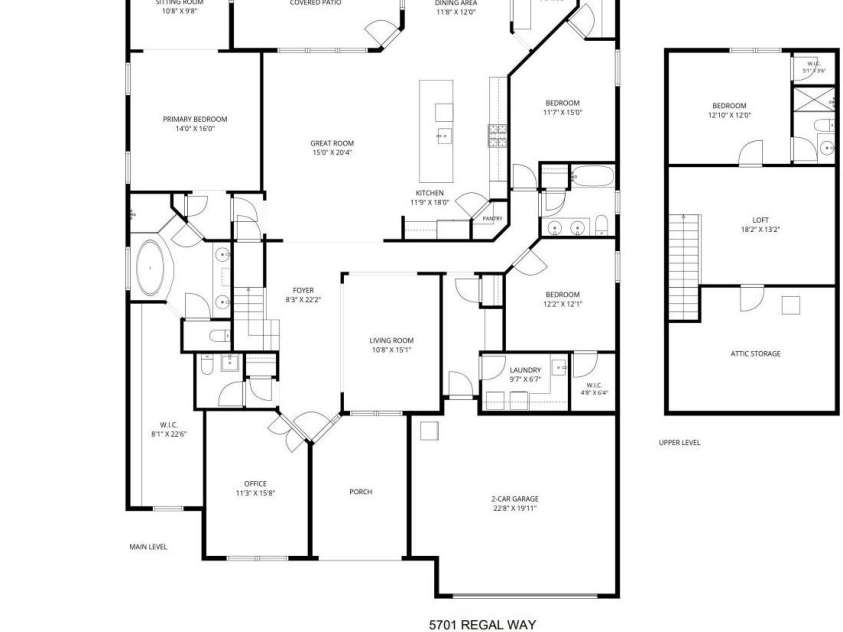 5701 Regal Way, Indian Land, SC 29707.  MLS# CAR4382841, YatesRealty ID 33330. 