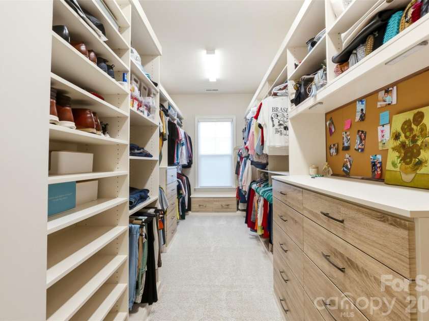 5701 Regal Way, Indian Land, SC 29707.  MLS# CAR4382841, YatesRealty ID 33330. Custom closet.