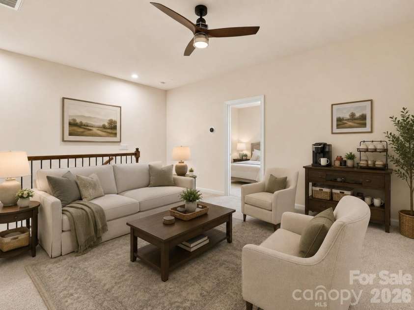 5701 Regal Way, Indian Land, SC 29707.  MLS# CAR4382841, YatesRealty ID 33330. Virtually staged loft