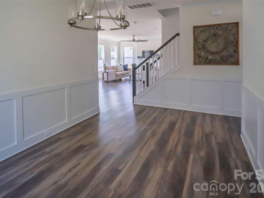 2313 Windley Drive, Gastonia, NC 28054.  MLS# CAR4390763, YatesRealty ID 33352. Dining Room. Note the Craftsman style detailing.