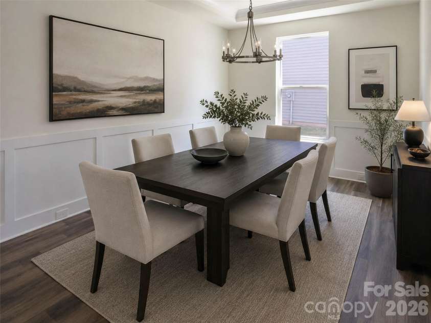 2313 Windley Drive, Gastonia, NC 28054.  MLS# CAR4390763, YatesRealty ID 33352. Dining Room Virtually Staged