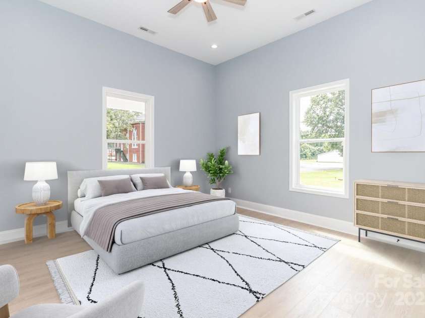309 Ross Street, Marshville, NC 28103.  MLS# CAR4285303, YatesRealty ID 33369. Virtually Staged Primary Bedroom