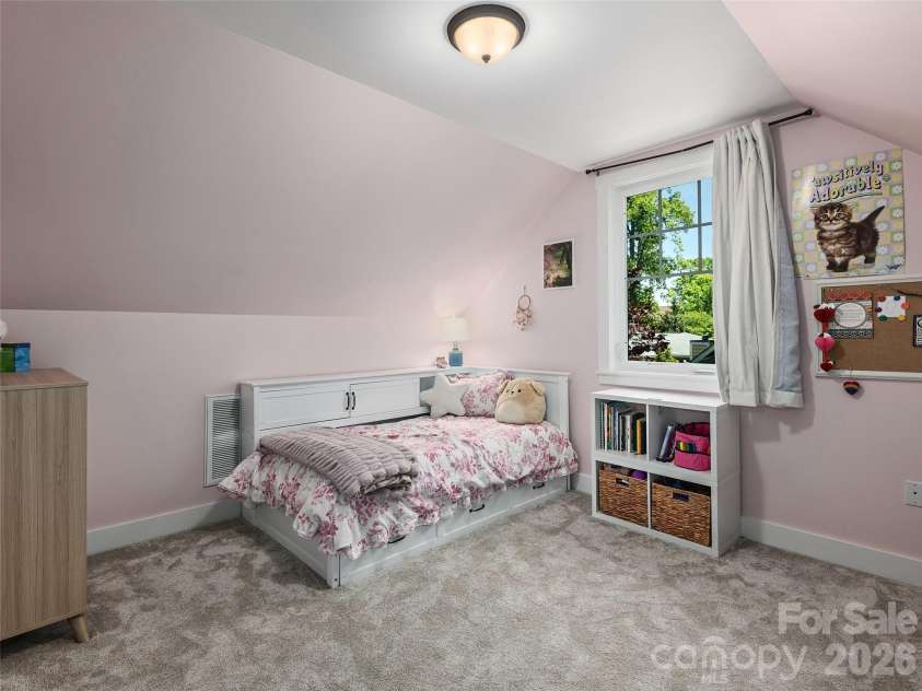 11 Knotty Alder Court, Candler, NC 28715.  MLS# CAR4378917, YatesRealty ID 33370. Bedroom on upper level