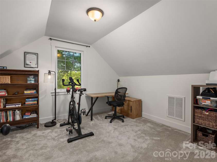 11 Knotty Alder Court, Candler, NC 28715.  MLS# CAR4378917, YatesRealty ID 33370. Bedroom on upper level