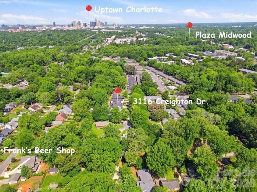 3116 Creighton Drive, Charlotte, NC 28205.  MLS# CAR4382837, YatesRealty ID 33374. 