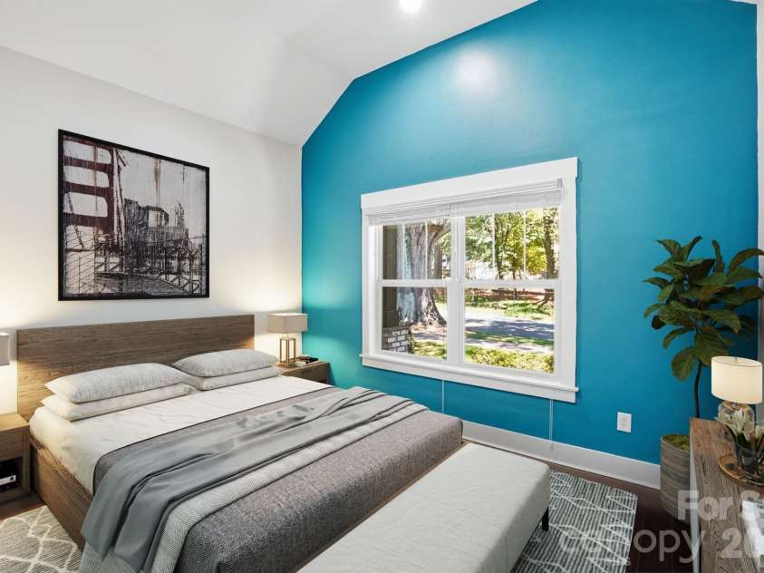 740 Seldon Drive, Charlotte, NC 28216.  MLS# CAR4389074, YatesRealty ID 33378. 1st Floor BdrmVirtually Staged