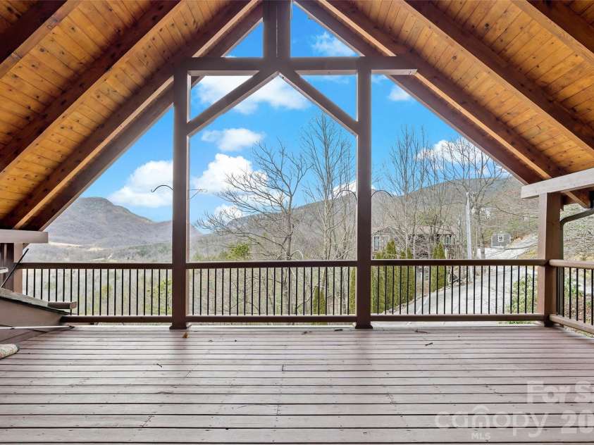 60 Valley View Drive, Marion, NC 28752.  MLS# CAR4217189, YatesRealty ID 3338. Private porch from upper bedroom suite/loft