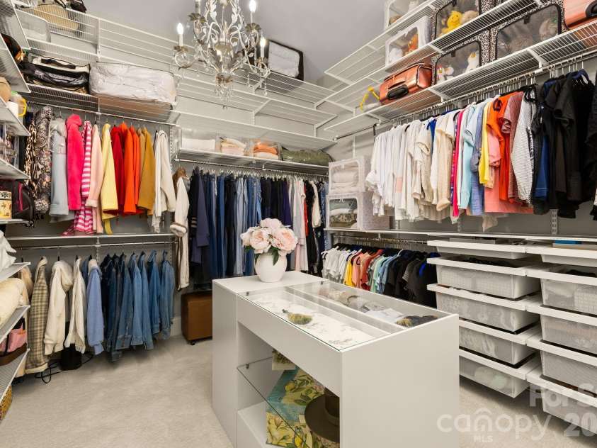 12047 Cove Court, Charlotte, NC 28278.  MLS# CAR4394984, YatesRealty ID 33390. Second primary closet complete with Container Store closet system