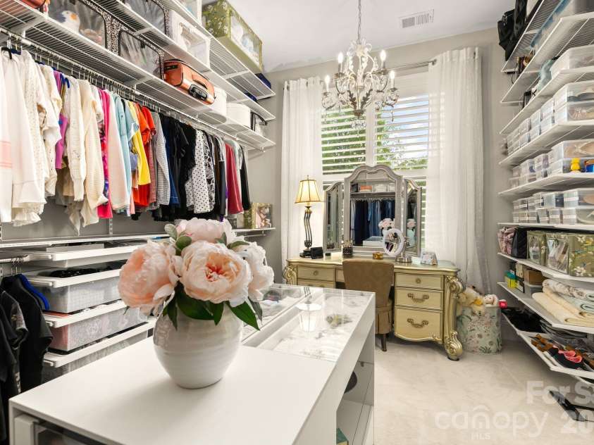 12047 Cove Court, Charlotte, NC 28278.  MLS# CAR4394984, YatesRealty ID 33390. Second primary closet complete with Container Store closet system