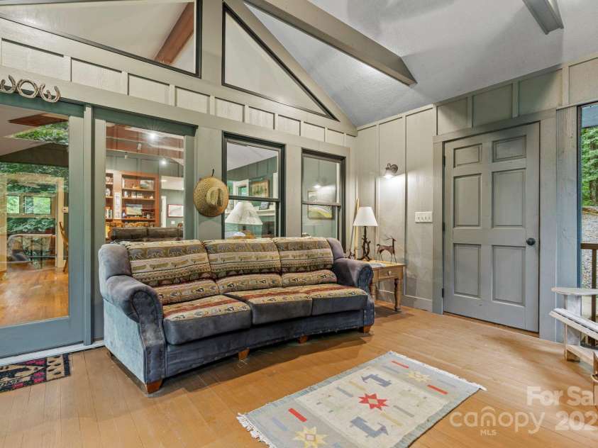 1220 Skyuka Mountain Road, Columbus, NC 28722.  MLS# CAR4288276, YatesRealty ID 33391. Screened in Porch w/FP!