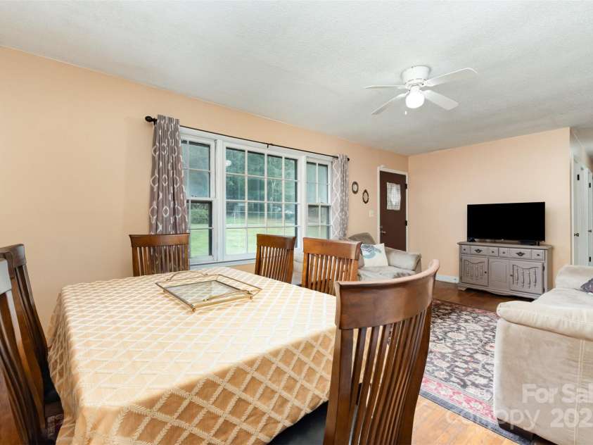 3039 Knollwood Drive, Gastonia, NC 28052.  MLS# CAR4294086, YatesRealty ID 33410. Living room & Dining area