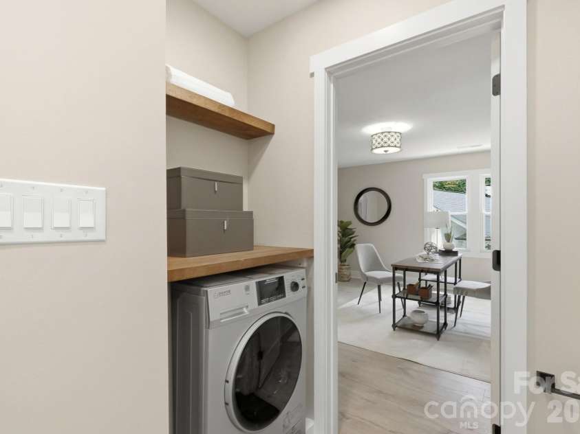 3800 Lovett Circle, Charlotte, NC 28210.  MLS# CAR4389040, YatesRealty ID 33413. LG TurboWash360 5.0-cu ft Ventless All-In-One Washer Dryer Combo with Steam Cycle (Black Steel)