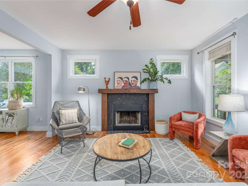 36 Richie Street, Asheville, NC 28801.  MLS# CAR4289429, YatesRealty ID 33422. Enjoy cozy nights by wood-burning fireplace