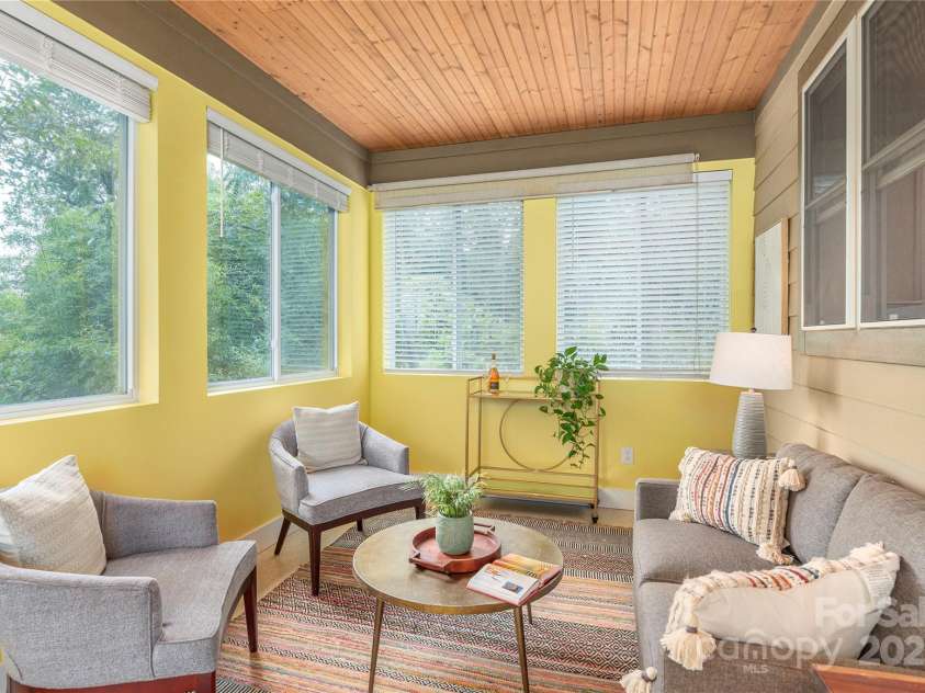 36 Richie Street, Asheville, NC 28801.  MLS# CAR4289429, YatesRealty ID 33422. Wonderful space to relax and enjoy morning coffee