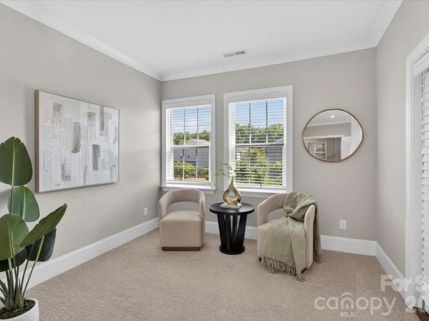 11139 Kilkenny Drive, Charlotte, NC 28277.  MLS# CAR4372028, YatesRealty ID 33425. Primary bedroom Sitting Room/Study