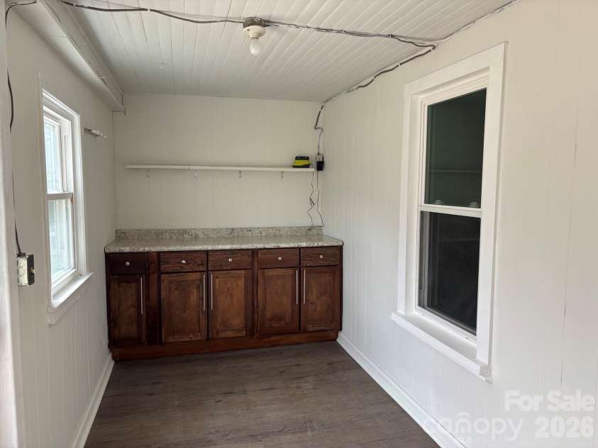 262 Blackberry Lane, Bakersville, NC 28705.  MLS# CAR4354357, YatesRealty ID 3343. Downstairs laundry