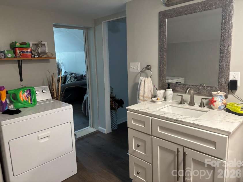 262 Blackberry Lane, Bakersville, NC 28705.  MLS# CAR4354357, YatesRealty ID 3343. Upstairs bath and laundry