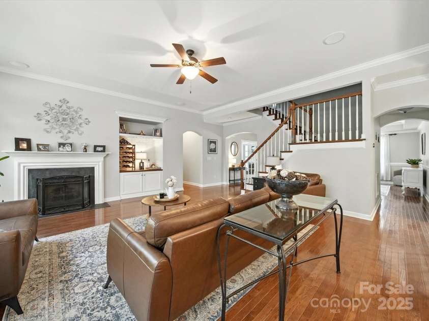 1808 Mill Chase Lane, Waxhaw, NC 28173.  MLS# CAR4273047, YatesRealty ID 33450. Living room view from kitchen