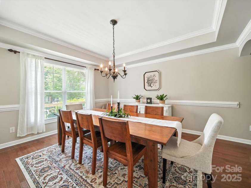 1808 Mill Chase Lane, Waxhaw, NC 28173.  MLS# CAR4273047, YatesRealty ID 33450. To the left dining room