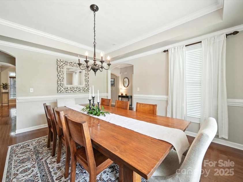 1808 Mill Chase Lane, Waxhaw, NC 28173.  MLS# CAR4273047, YatesRealty ID 33450. To the left dining room