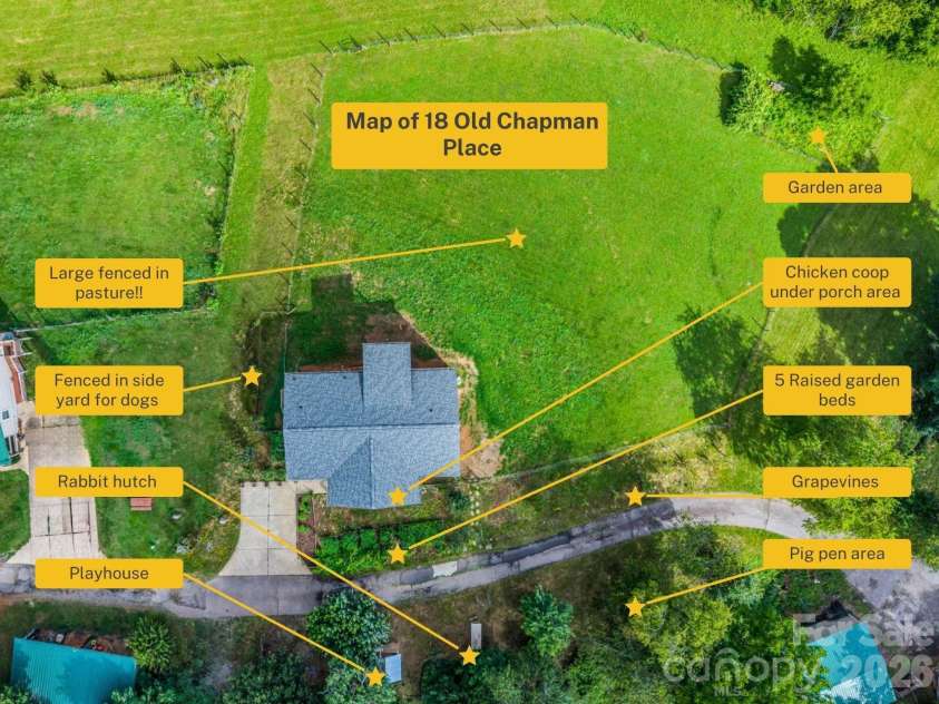 18 Old Chapman Place, Leicester, NC 28748.  MLS# CAR4398287, YatesRealty ID 33451. 