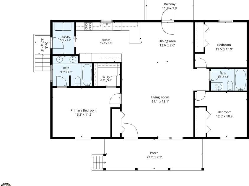 18 Old Chapman Place, Leicester, NC 28748.  MLS# CAR4398287, YatesRealty ID 33451. Floor plan