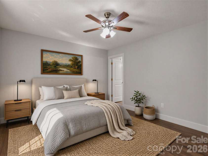 18 Old Chapman Place, Leicester, NC 28748.  MLS# CAR4398287, YatesRealty ID 33451. VIRTUALLY STAGED - Primary Bedroom