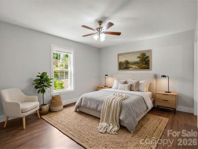 18 Old Chapman Place, Leicester, NC 28748.  MLS# CAR4398287, YatesRealty ID 33451. VIRTUALLY STAGED - Primary Bedroom