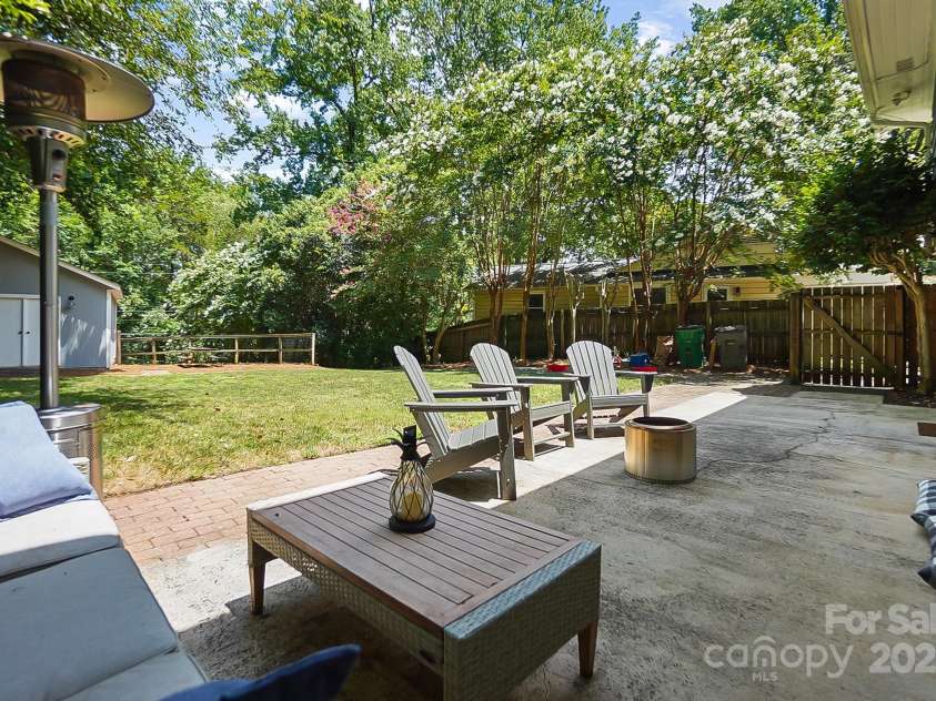 1029 Sewickley Drive, Charlotte, NC 28209.  MLS# CAR4284527, YatesRealty ID 33459. Back Patio