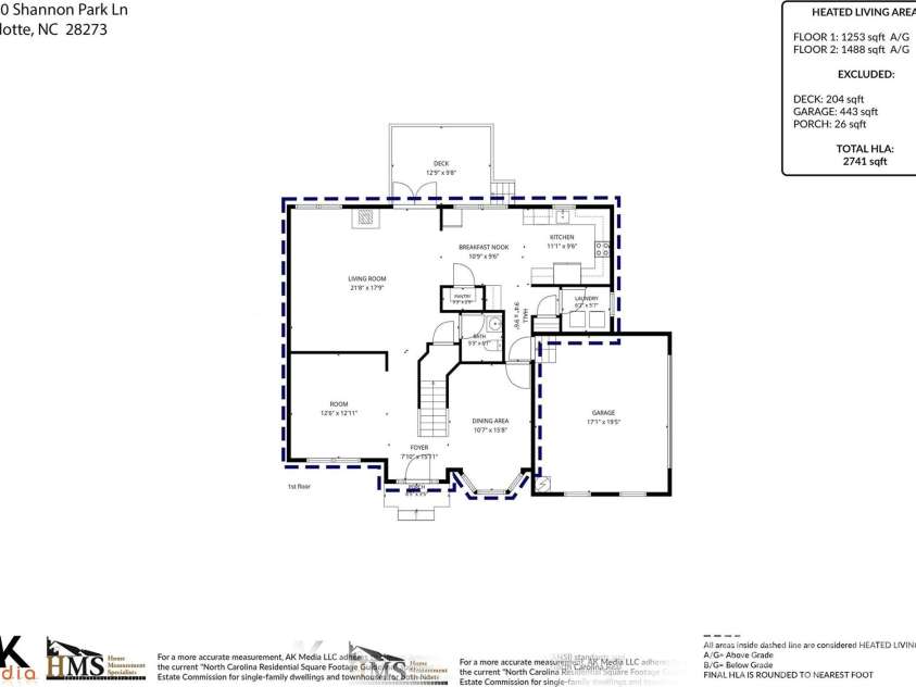 13020 Shannon Park Lane, Charlotte, NC 28273.  MLS# CAR4381571, YatesRealty ID 33460. 