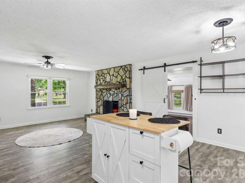 207 Gold Branch Road, Richfield, NC 28137.  MLS# CAR4390523, YatesRealty ID 33461. Kitchen/Dining/Living