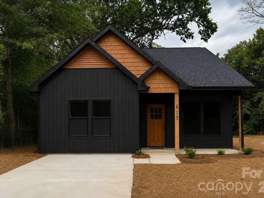 413 Boyd Street, Gastonia, NC 28052.  MLS# CAR4396904, YatesRealty ID 33462. Front Rendering* Representative Photo