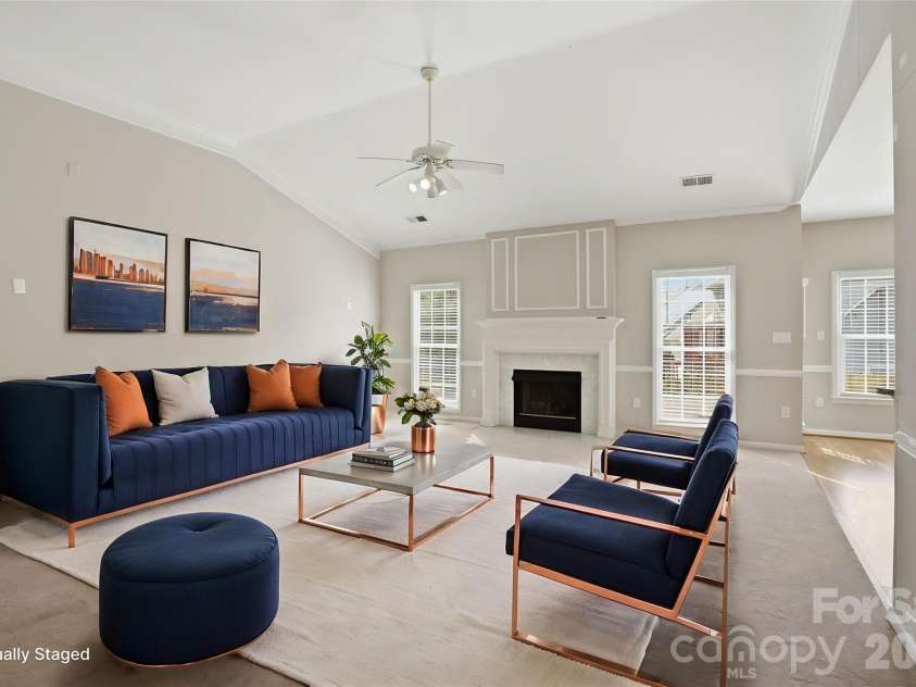 15733 Berryfield Street, Huntersville, NC 28078.  MLS# CAR4359638, YatesRealty ID 33468. Virtually Staged