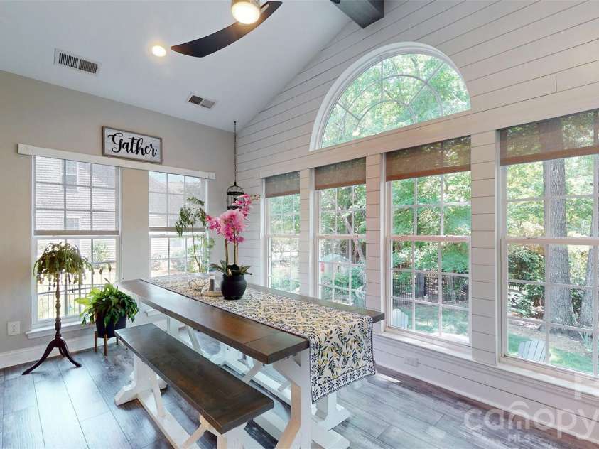 1000 Irish Moss Lane, Matthews, NC 28104.  MLS# CAR4383943, YatesRealty ID 33469. Sunroom