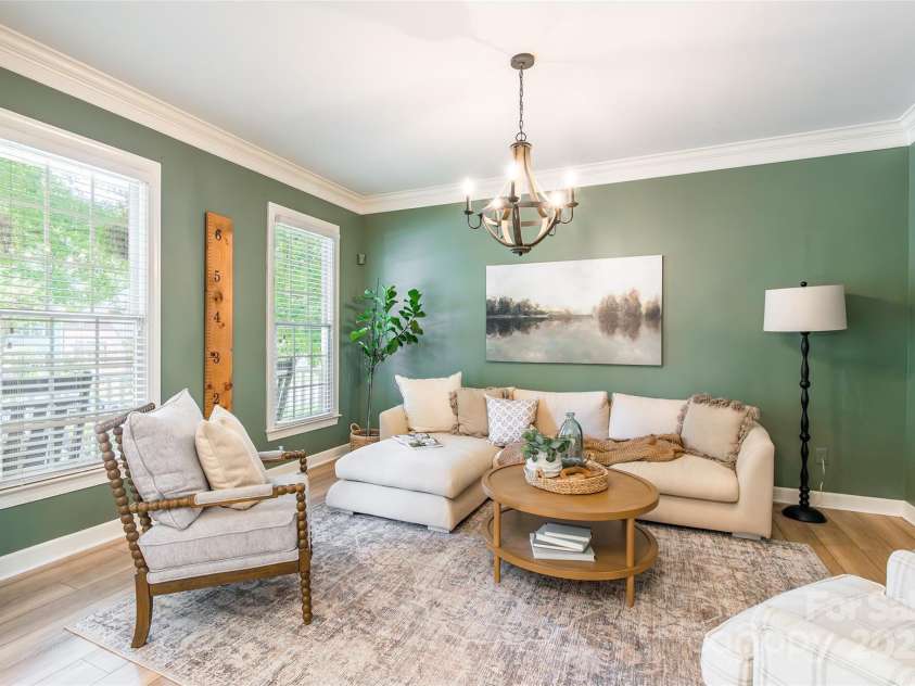10009 Devonshire Drive, Huntersville, NC 28078.  MLS# CAR4292222, YatesRealty ID 33475. Living Room/Office
