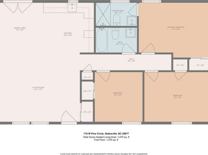 716 Pine Circle, Statesville, NC 28677.  MLS# CAR4281839, YatesRealty ID 33483. 