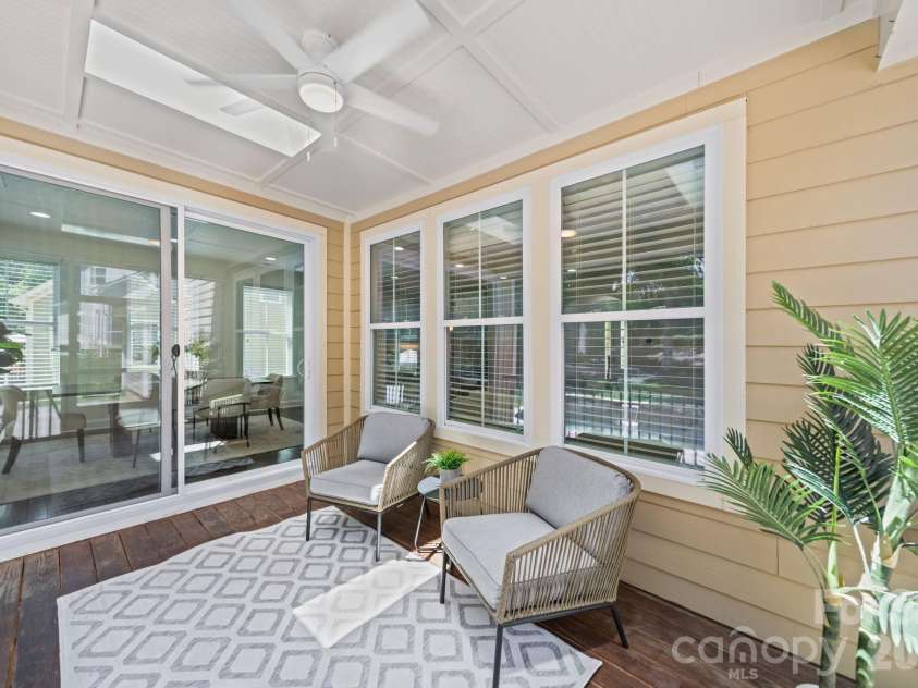 163 Monteray Oaks Circle, Fort Mill, SC 29715.  MLS# CAR4386895, YatesRealty ID 33489. Back Porch