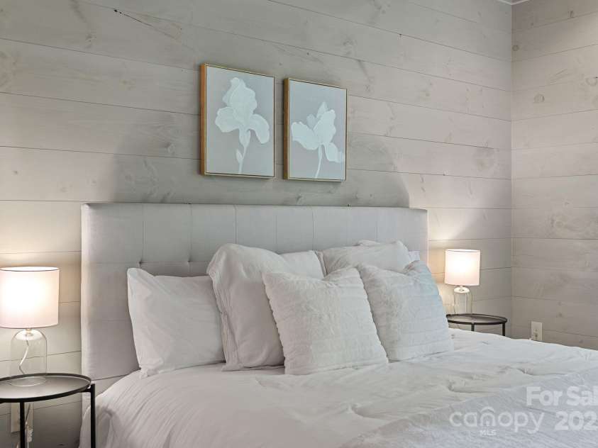 147 Brantley Branch Lane, Waynesville, NC 28786.  MLS# CAR4275100, YatesRealty ID 3349. Tongue and groove white-washed walls