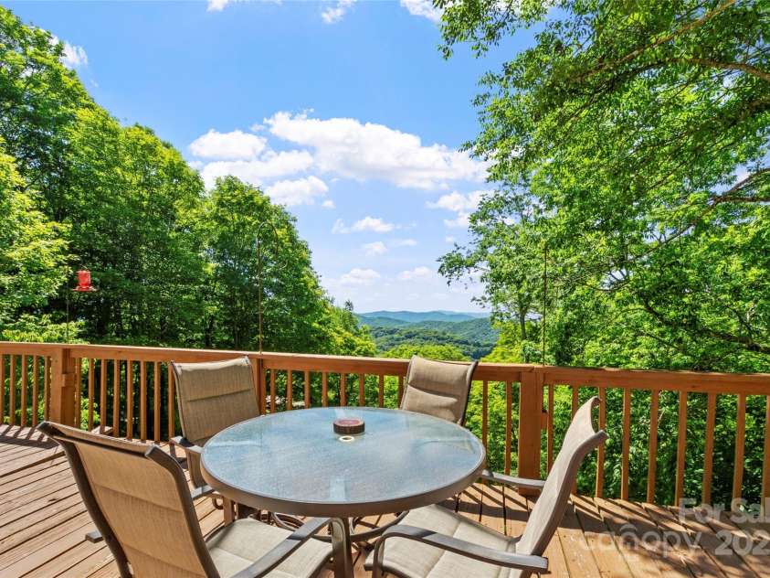 894 Mckinney Gap Drive, Mars Hill, NC 28754.  MLS# CAR4289734, YatesRealty ID 335. Deck view